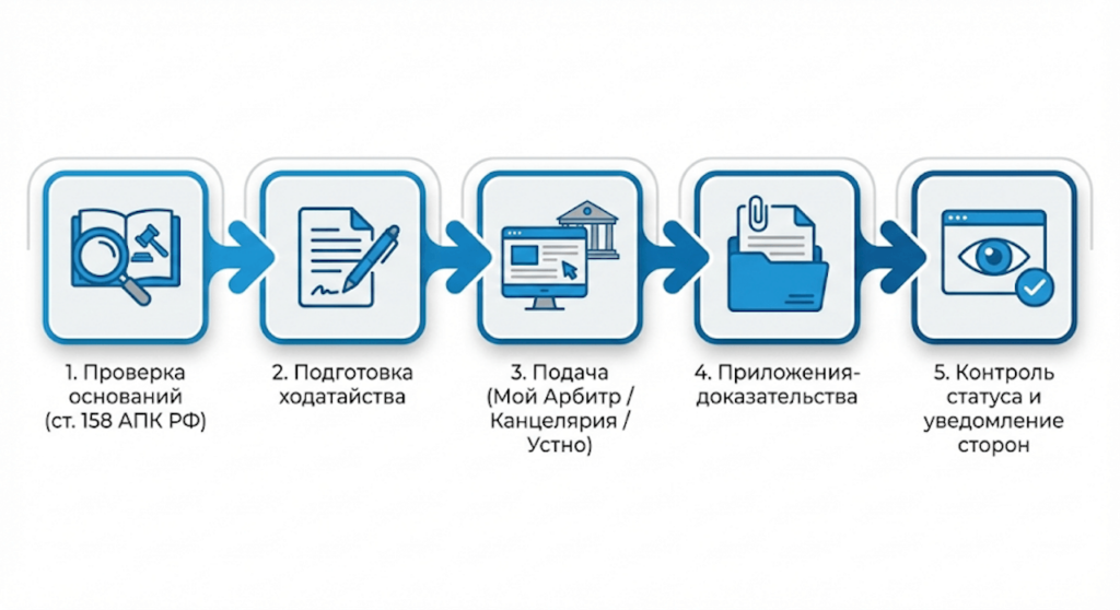 5 шагов переноса заседания