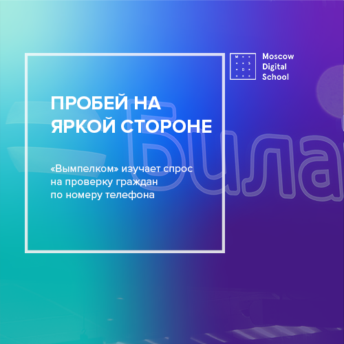«Вымпелком» изучает спрос на проверку граждан по номеру телефона